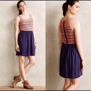 Anthropologie Crochet Top Dress